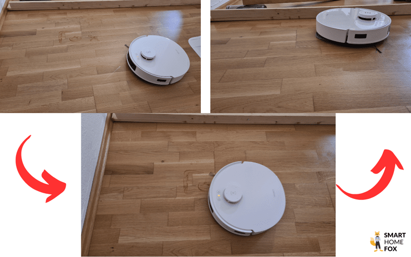 Der DEEBOT T30S beseitigt Flecken von Laminatböden